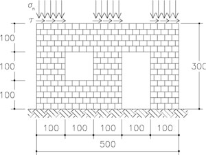 Schema della parete muraria
