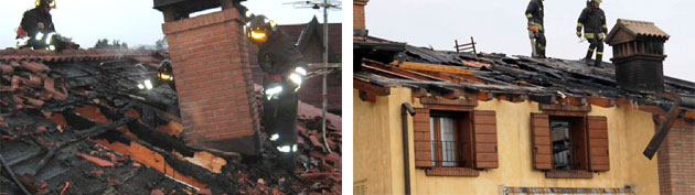 Incendio di edifici residenziali