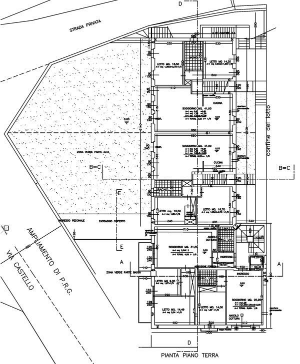 Planimetria del piano terra