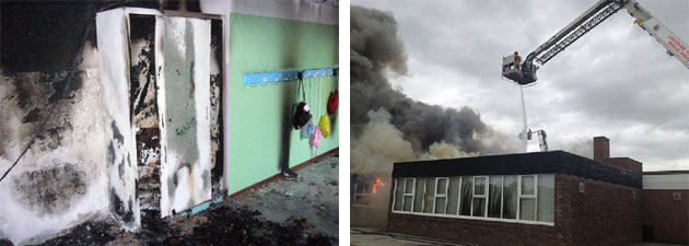 Incendio di edifici scolastici