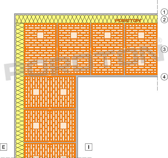 Ponte termico angolo, muratura portante